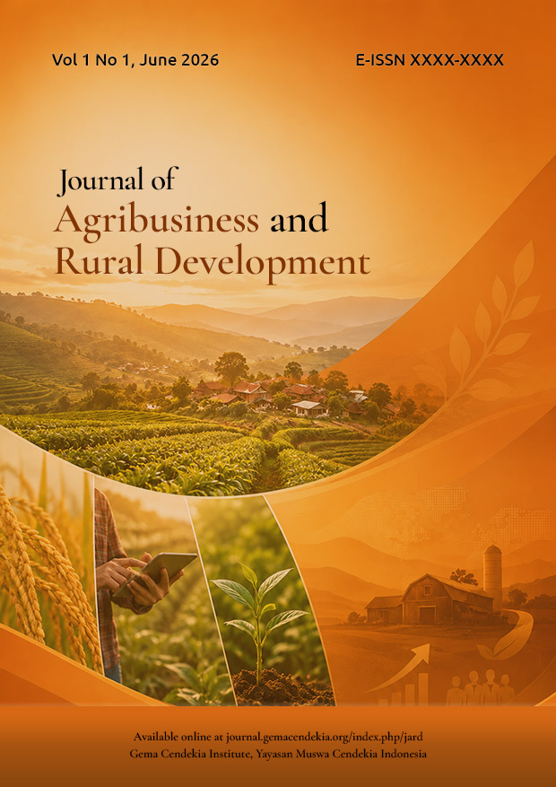 					View Vol. 1 No. 1 (2026): Journal of Agribusiness and Rural Development
				